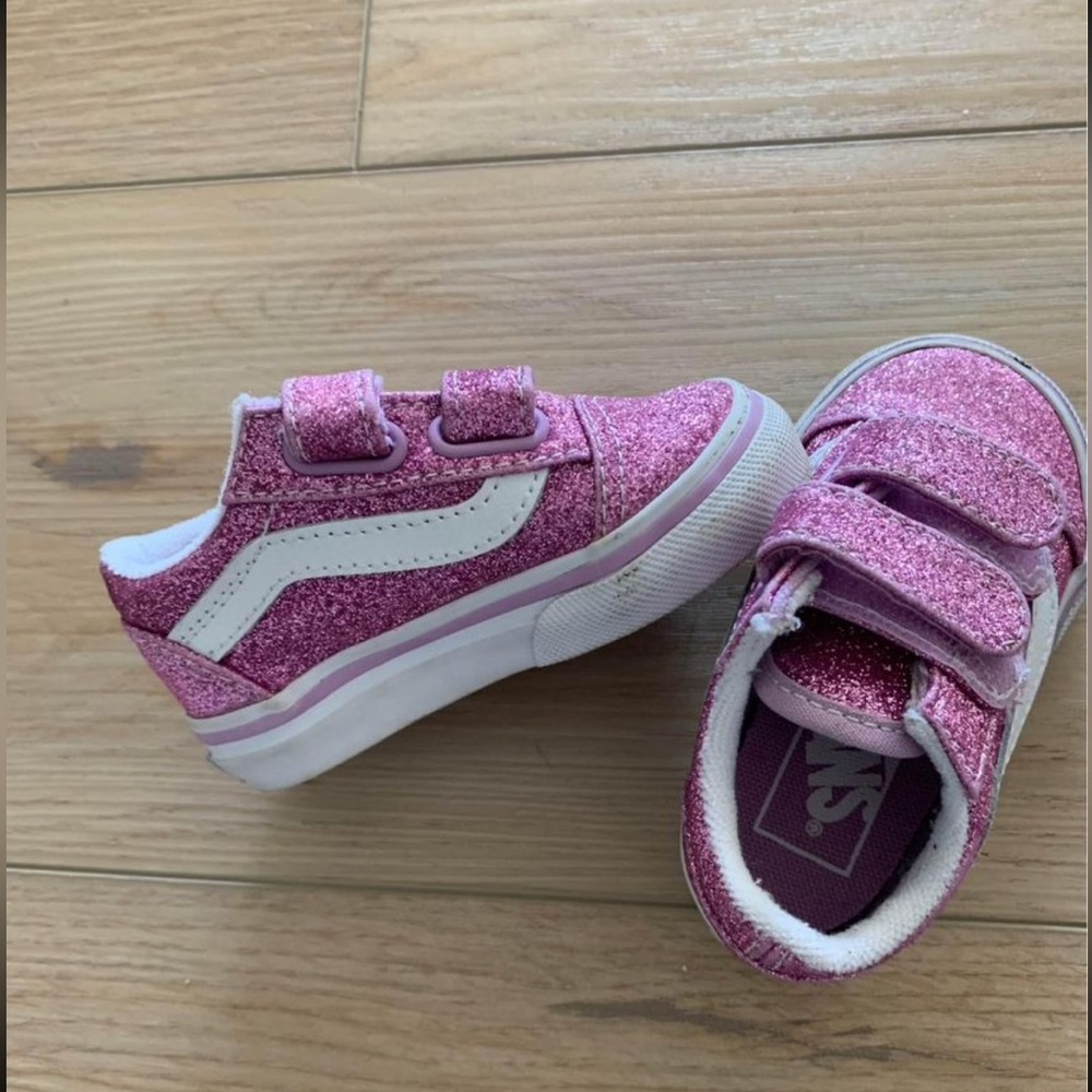 Sparkly Pink Toddler Vans